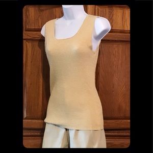 Ladies Tank Top Size Small Color Gold